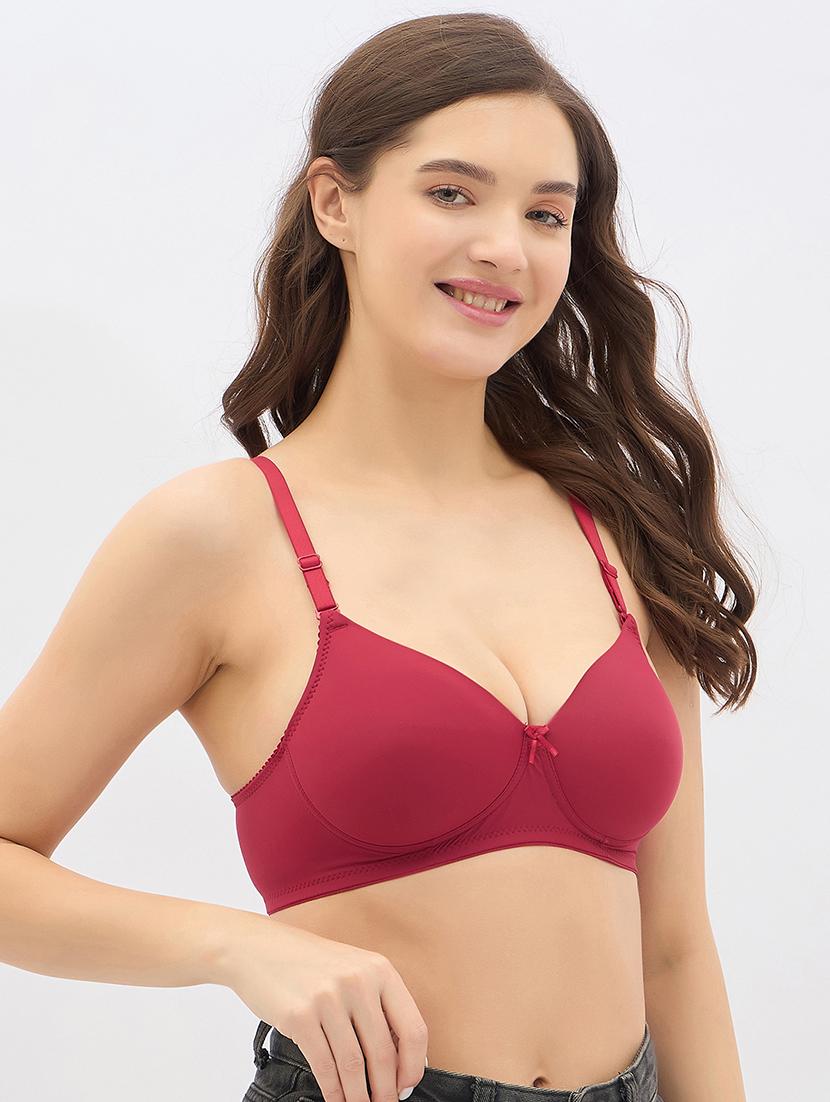 women solid non wired t-shirt bra - 22033918 -  Standard Image - 1