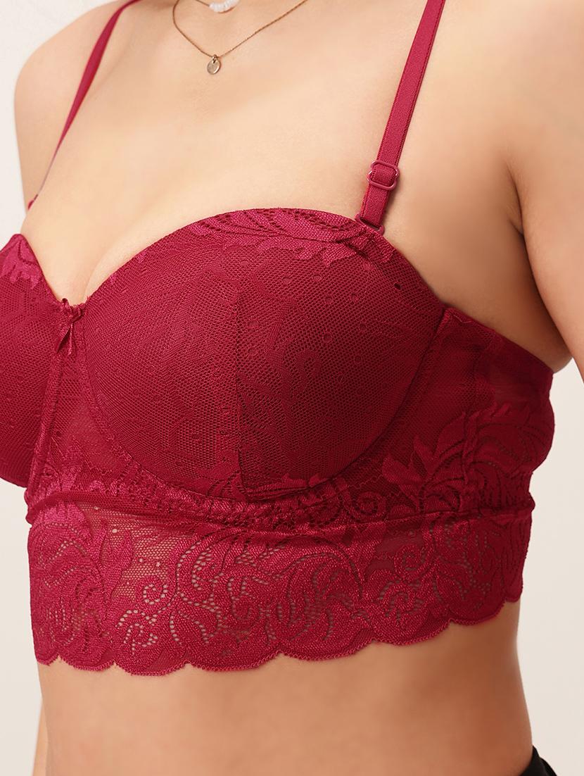 lace heavily padded underwired bralette - 22033924 - Standard Image - 4