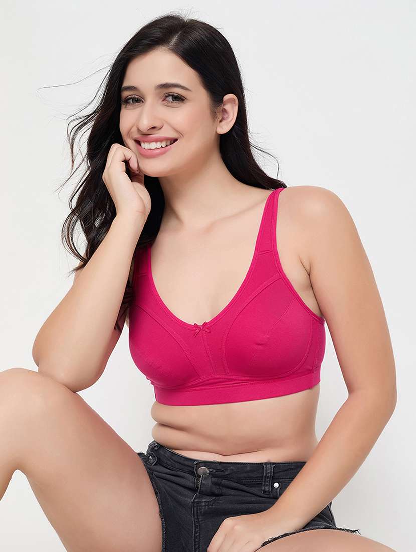 women solid non wired t-shirt bra - 22033925 -  Standard Image - 4