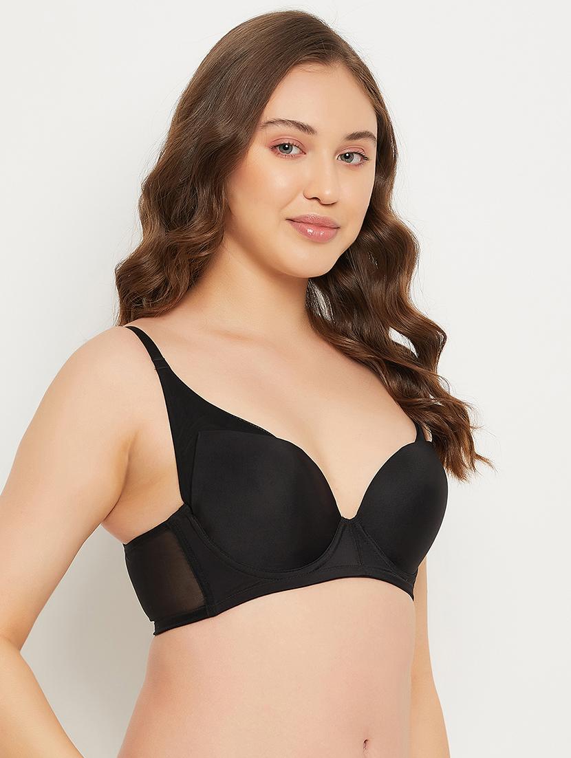 women black solid push up bra - 22033932 -  Standard Image - 1