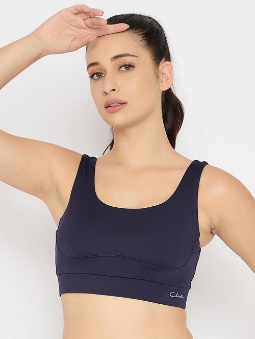 women solid non wired sports bra - 22033947 - Standard Image - 0