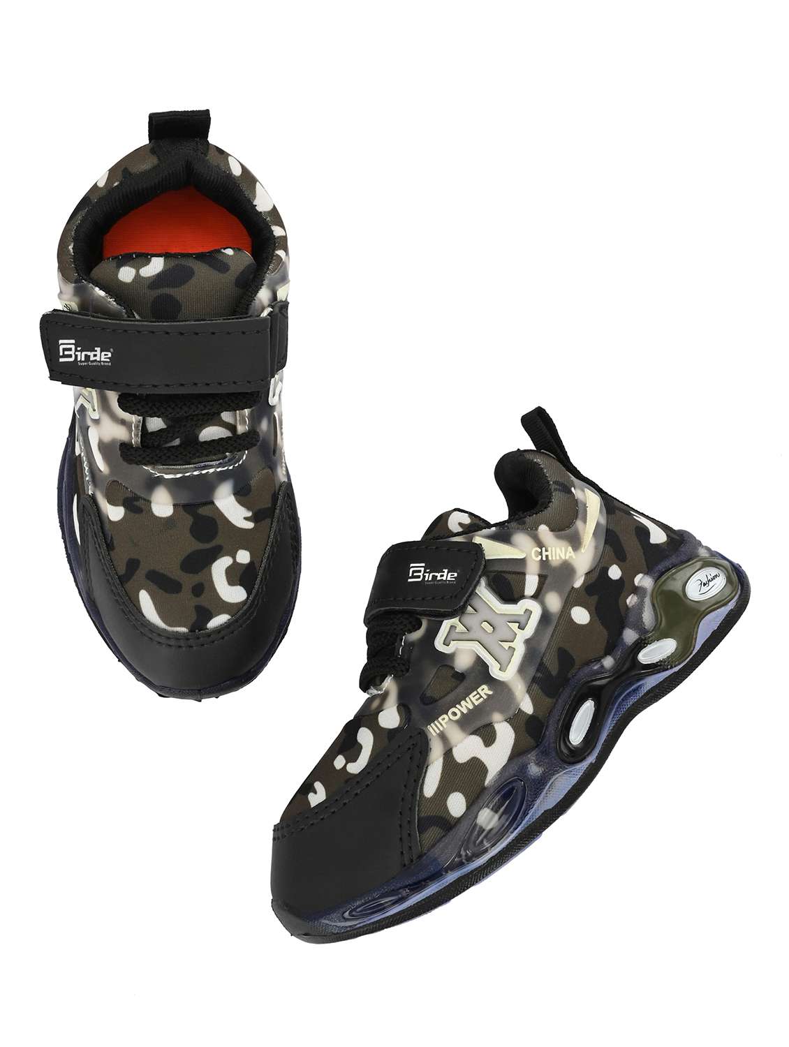 boys printed velcro sneaker - 22034425 - Standard Image - 4