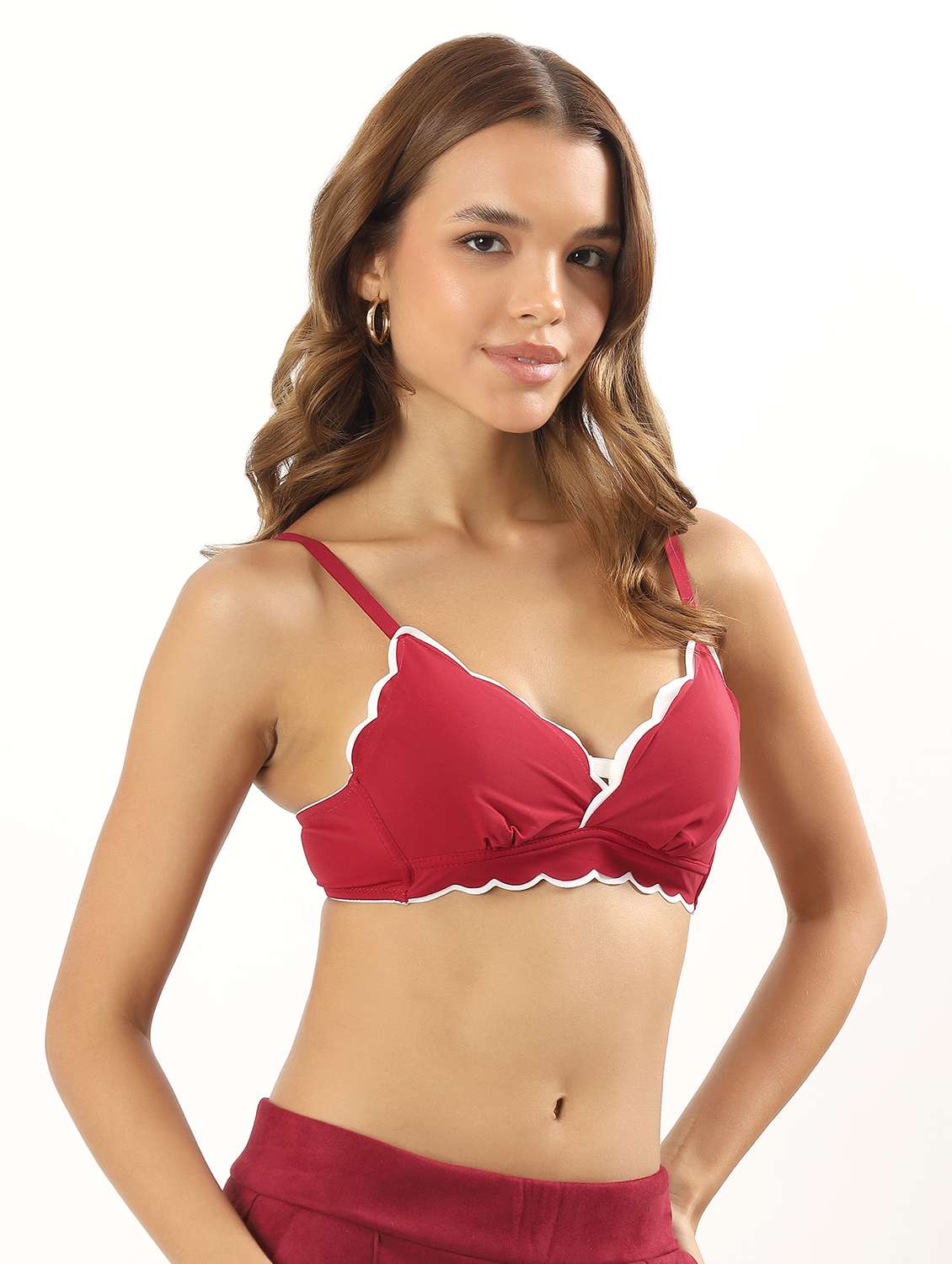 women solid heavily padded t-shirt bra - 22034429 -  Standard Image - 1