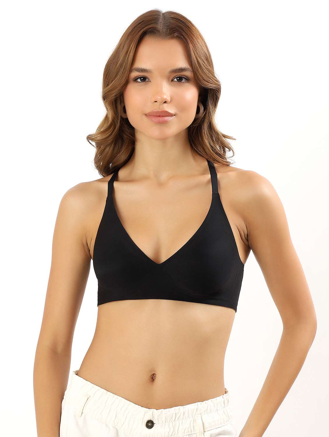 women solid heavily padded t-shirt bra - 22034442 - Standard Image - 1