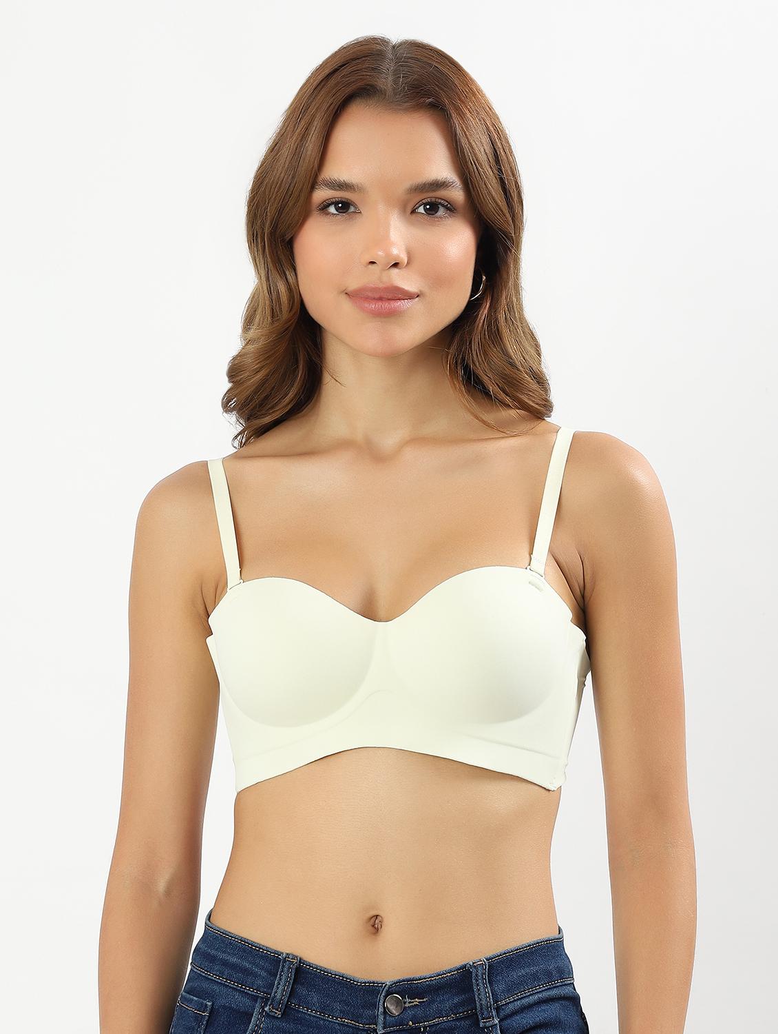 women solid non wired tube bra - 22034454 - Standard Image - 1