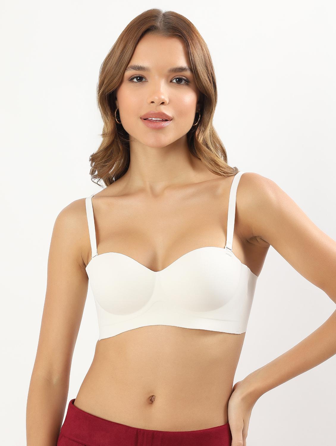 women solid non wired tube bra - 22034457 - Standard Image - 1