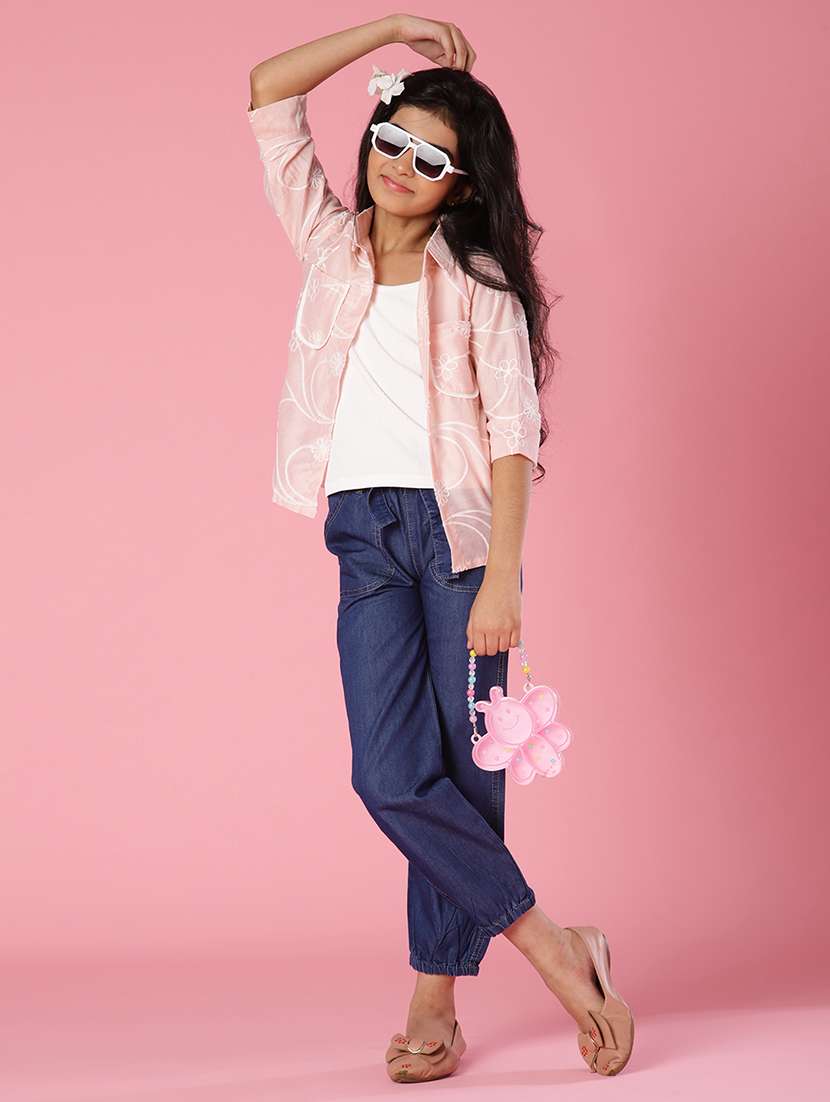 girls embroidered collared shirt - 22034535 -  Standard Image - 4