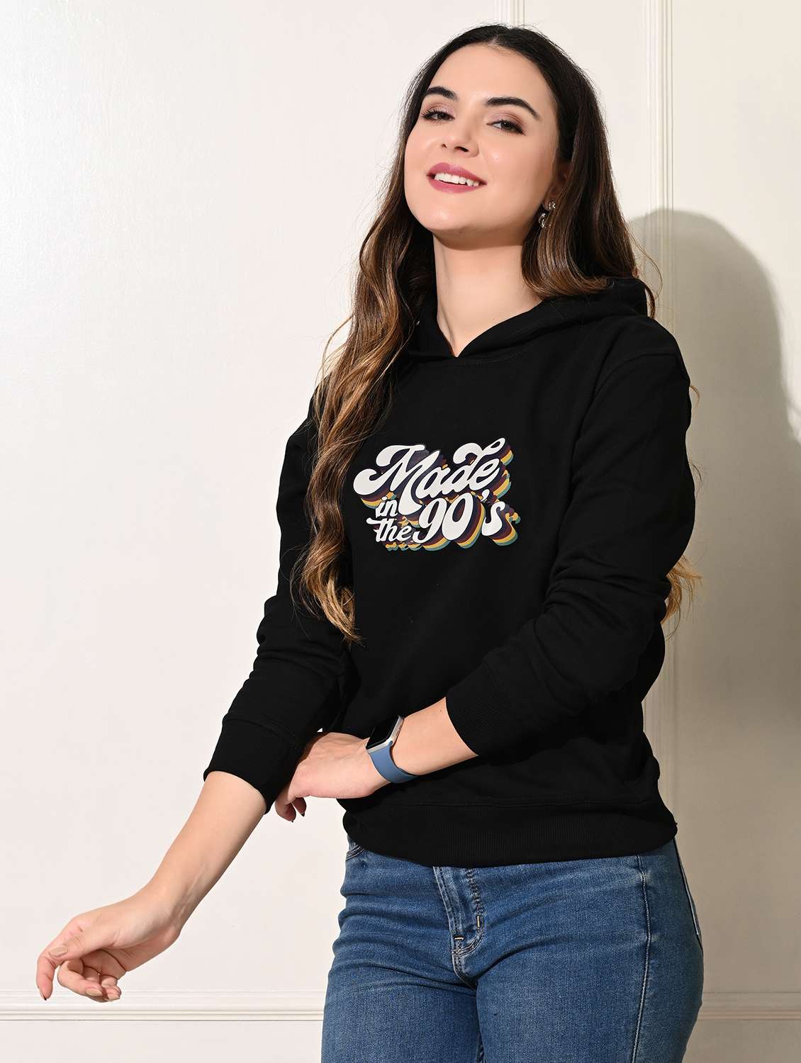 women printed long sleeve sweatshirt - 22034545 -  Standard Image - 1