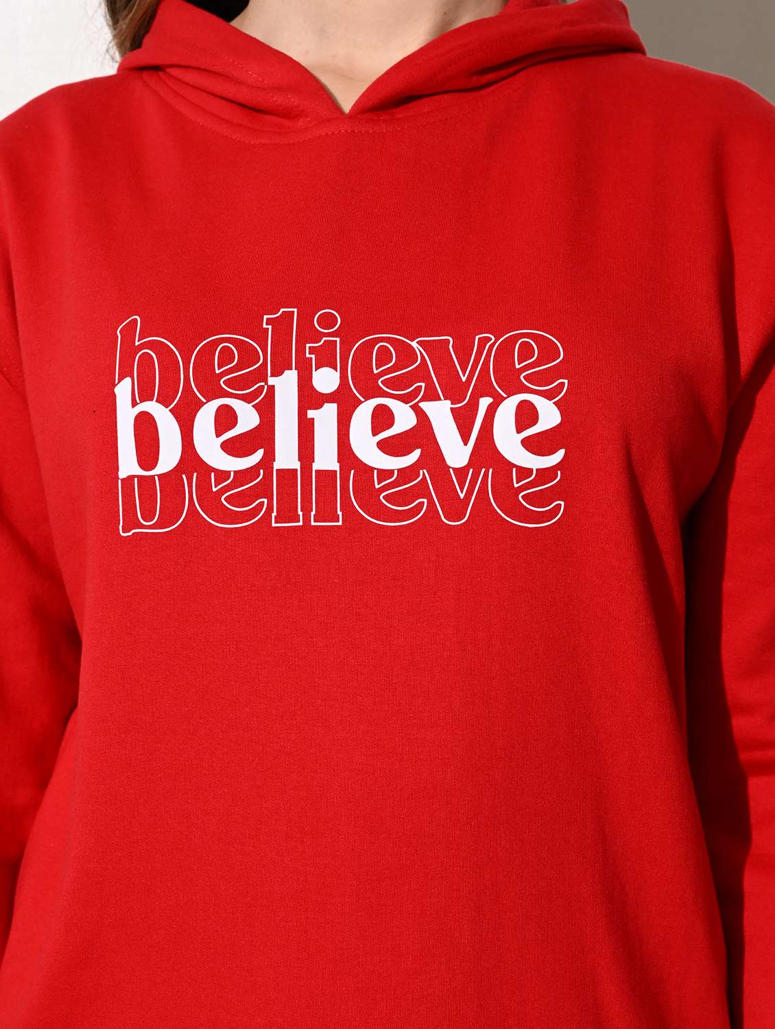 women printed long sleeve hooded sweatshirt - 22034546 -  Standard Image - 4