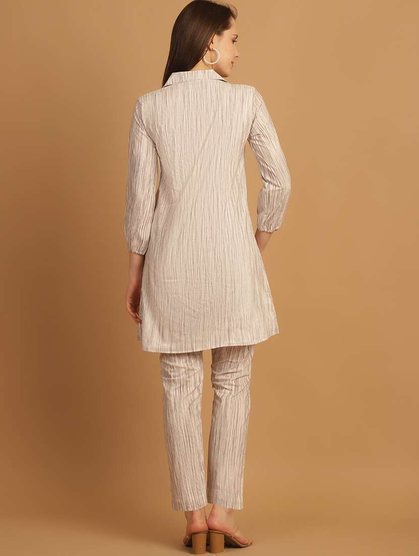 women printed shirt and trouser co-ord set - 22034569 - Standard Image - 4