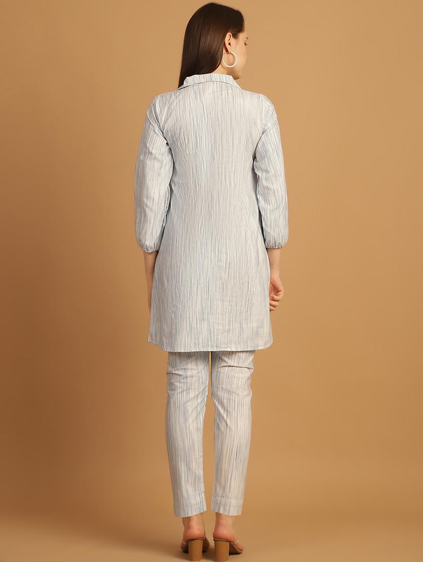 women printed shirt and trouser co-ord set - 22034571 - Standard Image - 4