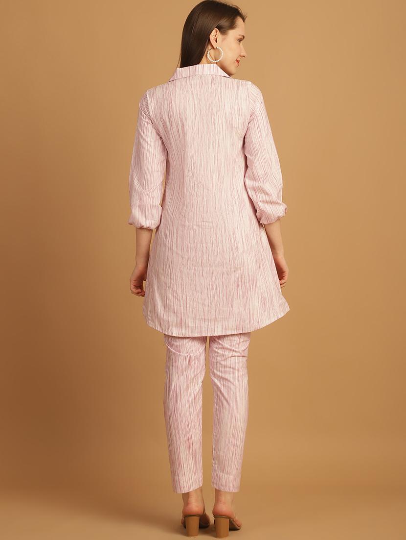 women printed shirt and trouser co-ord set - 22034572 - Standard Image - 4