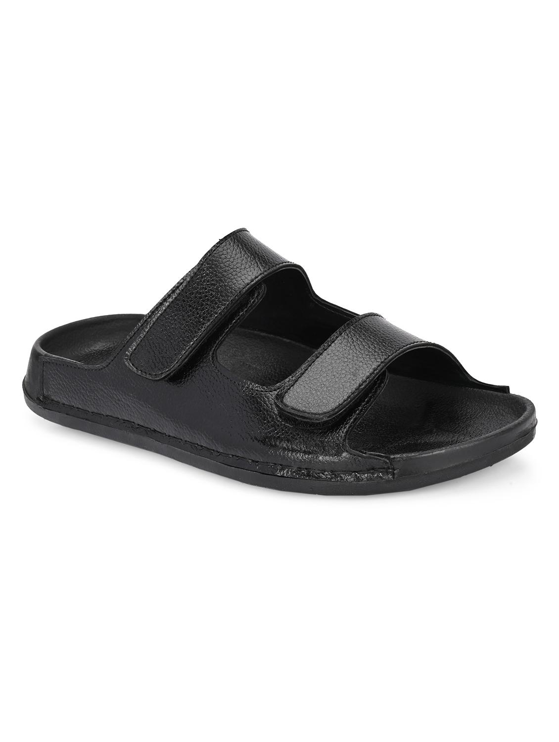 men black slip on sandal - 22034575 -  Standard Image - 1