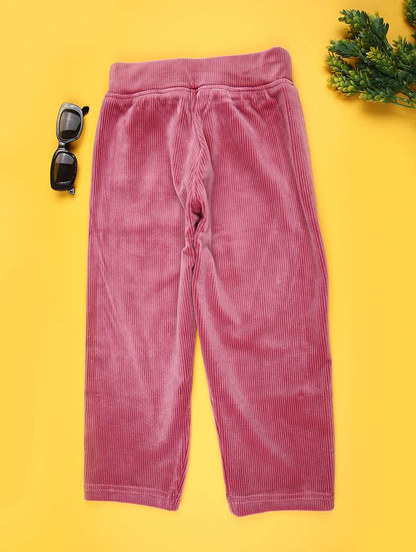 girls solid mid rise lounge wear pyjama - 22034773 -  Standard Image - 1