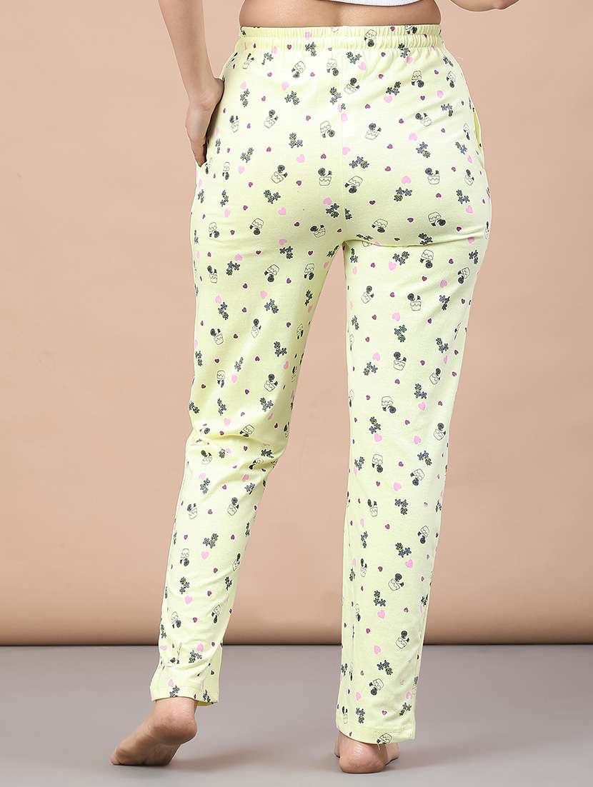 women printed mid rise loungewear pajama - 22034777 -  Standard Image - 4