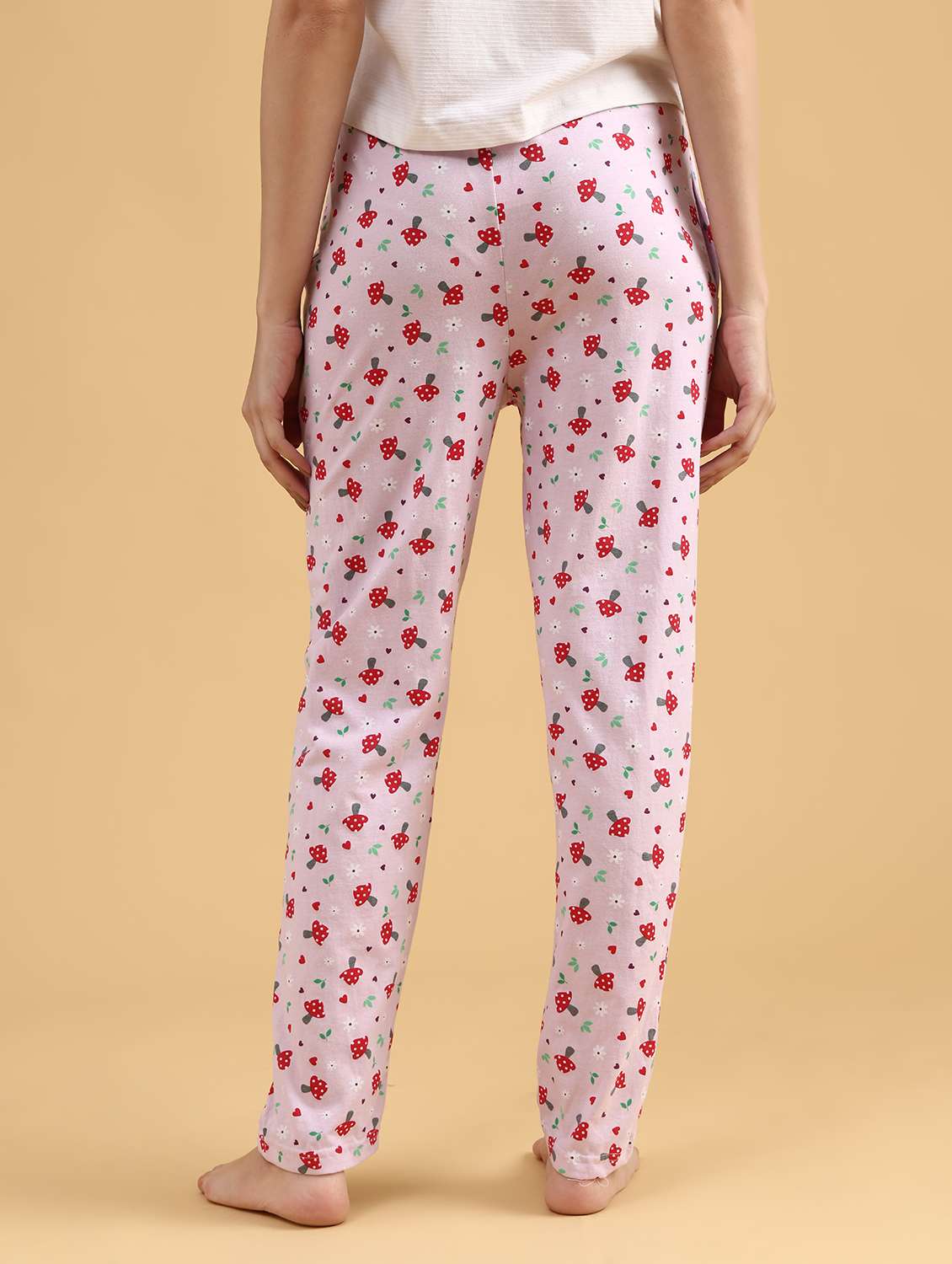 women printed mid rise lounge wear pajama - 22034779 -  Standard Image - 4