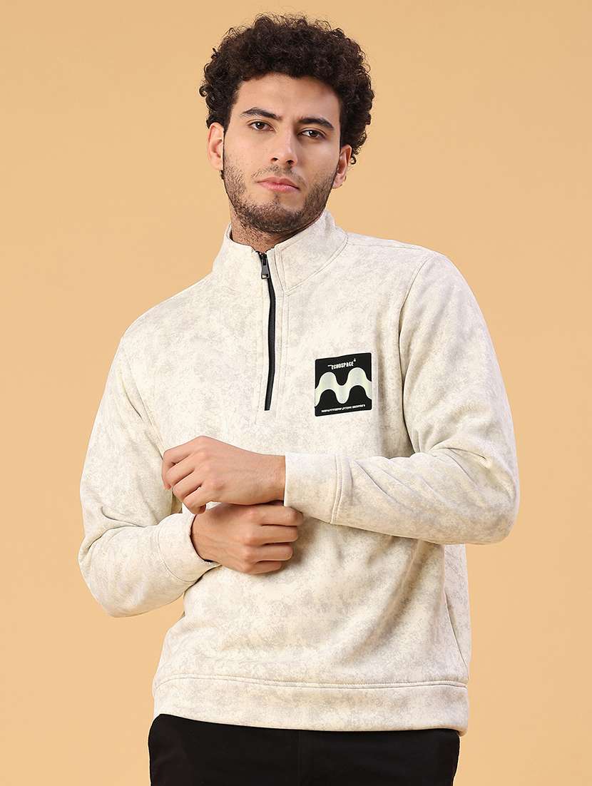 men printed long sleeve sweatshirt - 22035057 -  Standard Image - 1