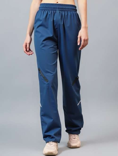 women solid mid rise parachute pants - 22035180 - Standard Image - 0