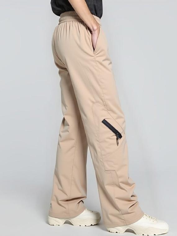 women solid mid rise parachute pants - 22035192 - Standard Image - 1