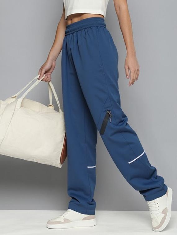 women solid mid rise parachute pants - 22035194 - Standard Image - 1