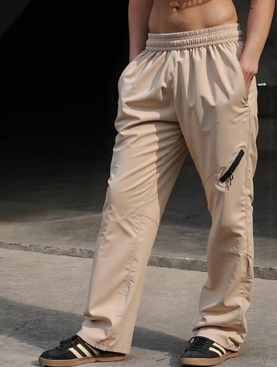women solid mid rise parachute pants - 22035199 -  Standard Image - 1