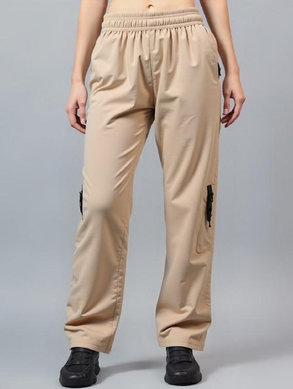 women solid mid rise parachute pants - 22035203 -  Standard Image - 1