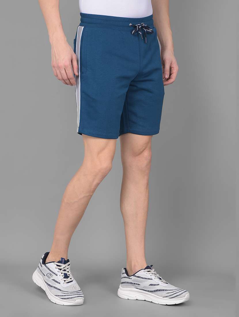 blue cotton shorts - 22035408 - Standard Image - 1