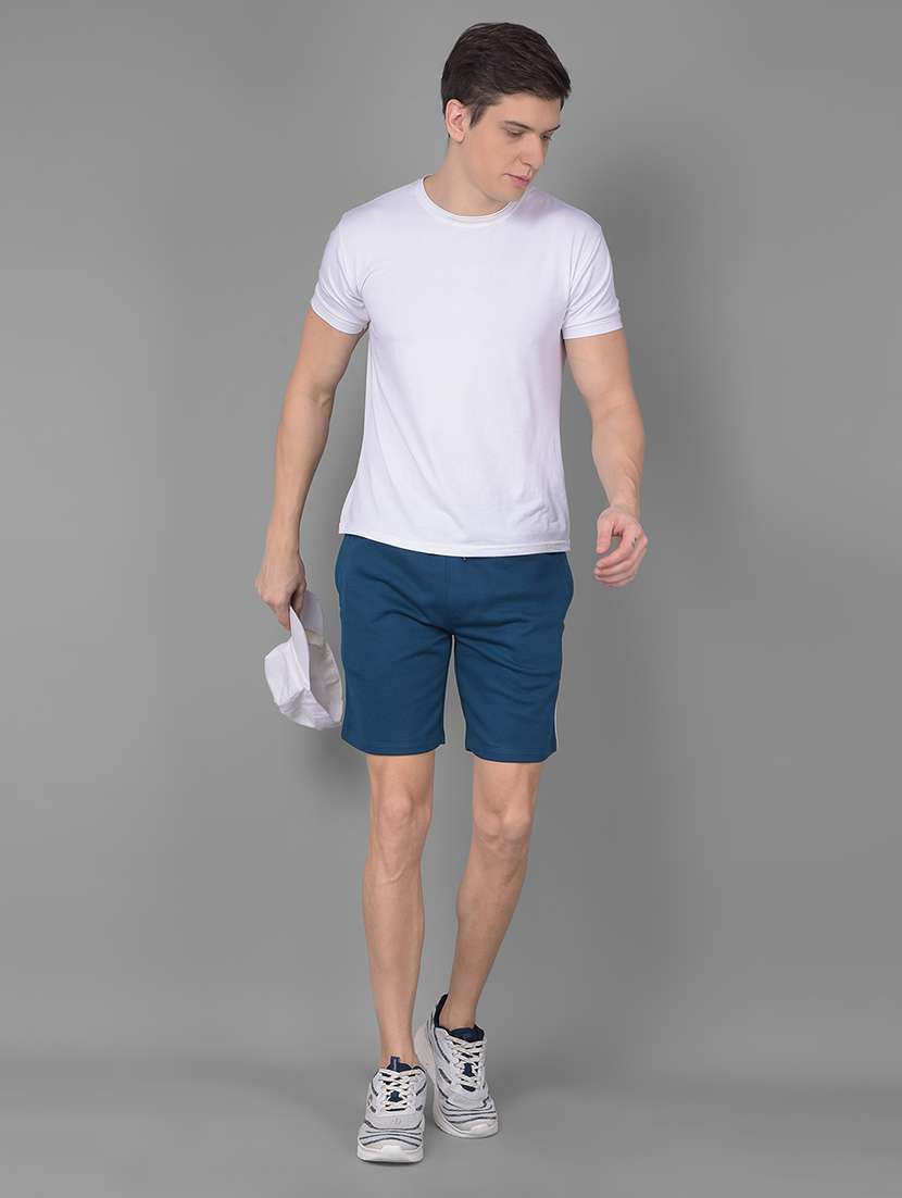blue cotton shorts - 22035408 - Standard Image - 4