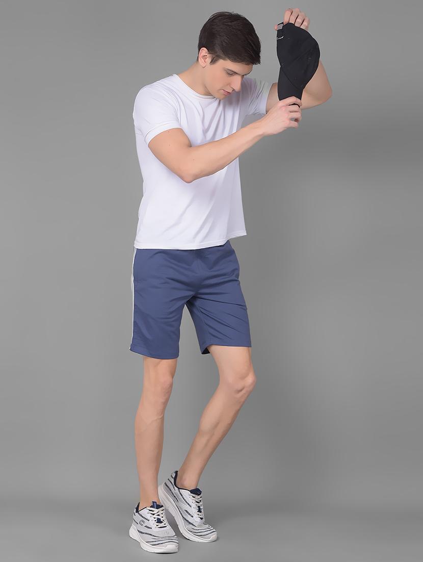 men tapered mid rise regular fit shorts - 22035409 - Standard Image - 4