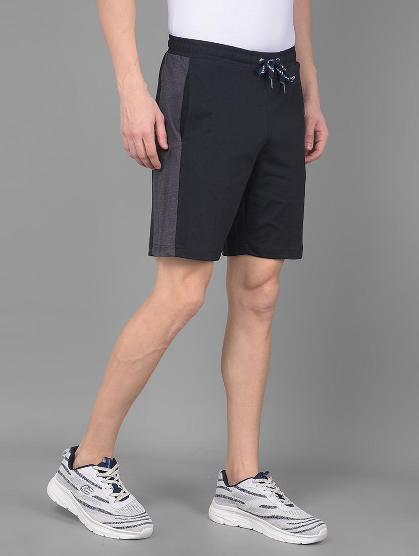 men tapered mid rise regular fit shorts - 22035411 - Standard Image - 1