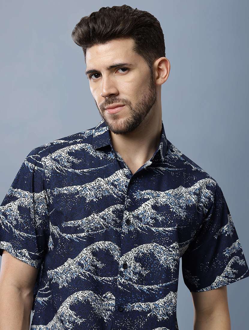 men printed shirt and shorts co-ord set - 22035421 -  Standard Image - 6