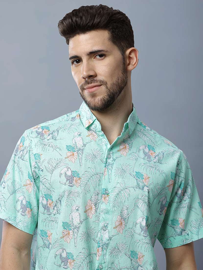 men printed shirt and shorts co-ord set - 22035422 -  Standard Image - 6