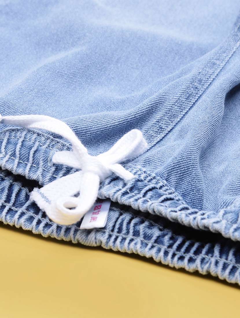 girls solid high rise wide leg jean - 22035566 -  Standard Image - 4