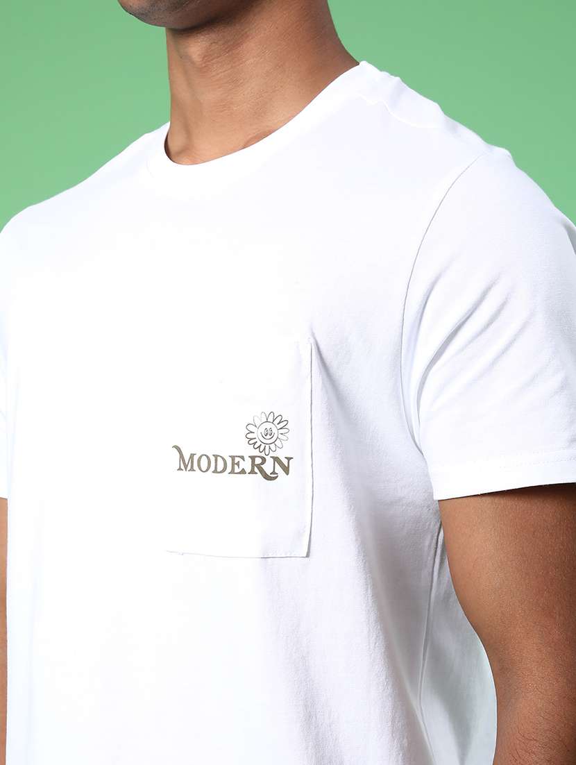 men back print short sleeve regular fit t-shirt - 22035670 -  Standard Image - 4