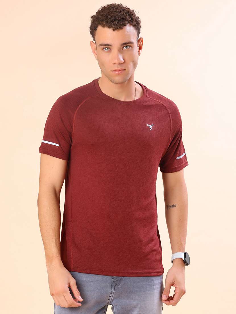 men solid short sleeve slim fit t-shirt - 22035828 -  Standard Image - 1