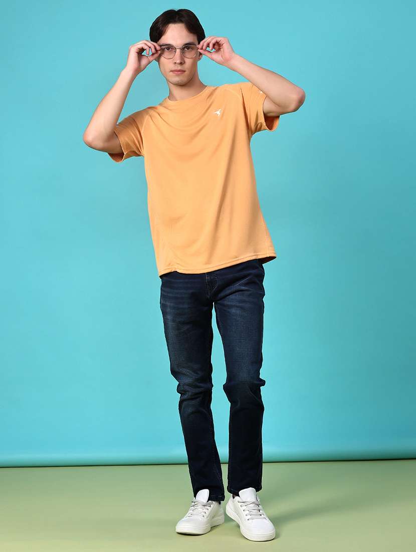men solid short sleeve regular fit t-shirt - 22035830 -  Standard Image - 4