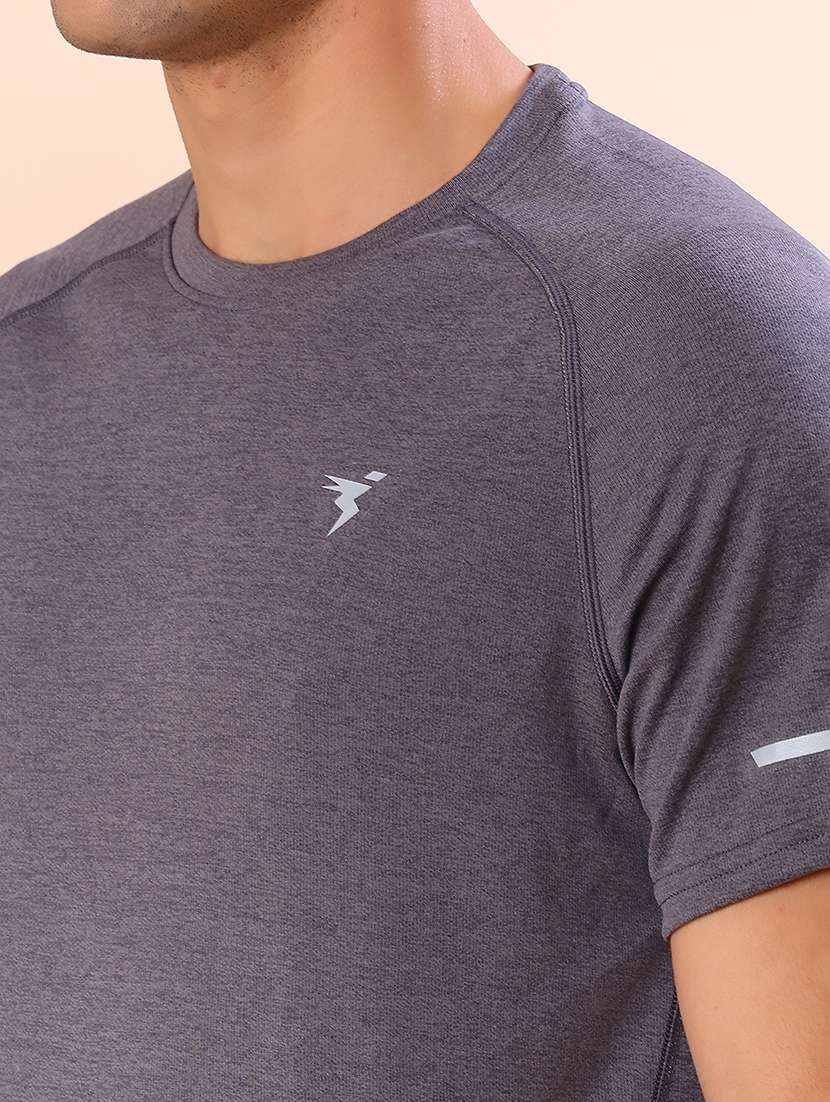 men solid short sleeve slim fit t-shirt - 22035832 - Standard Image - 4
