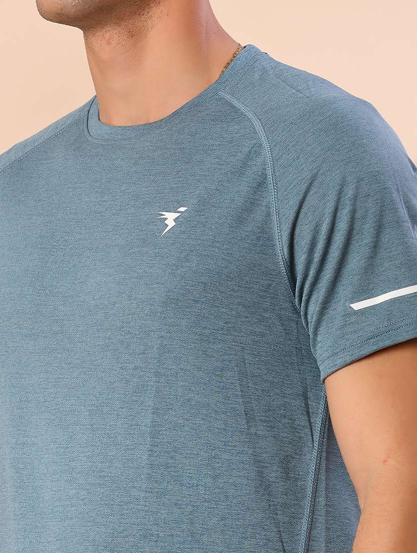 men solid short sleeve slim fit t-shirt - 22035834 -  Standard Image - 4