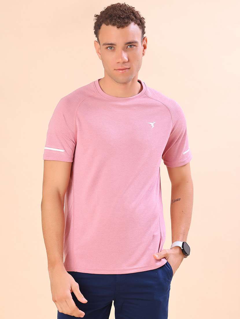 men solid short sleeve slim fit t-shirt - 22035835 -  Standard Image - 1
