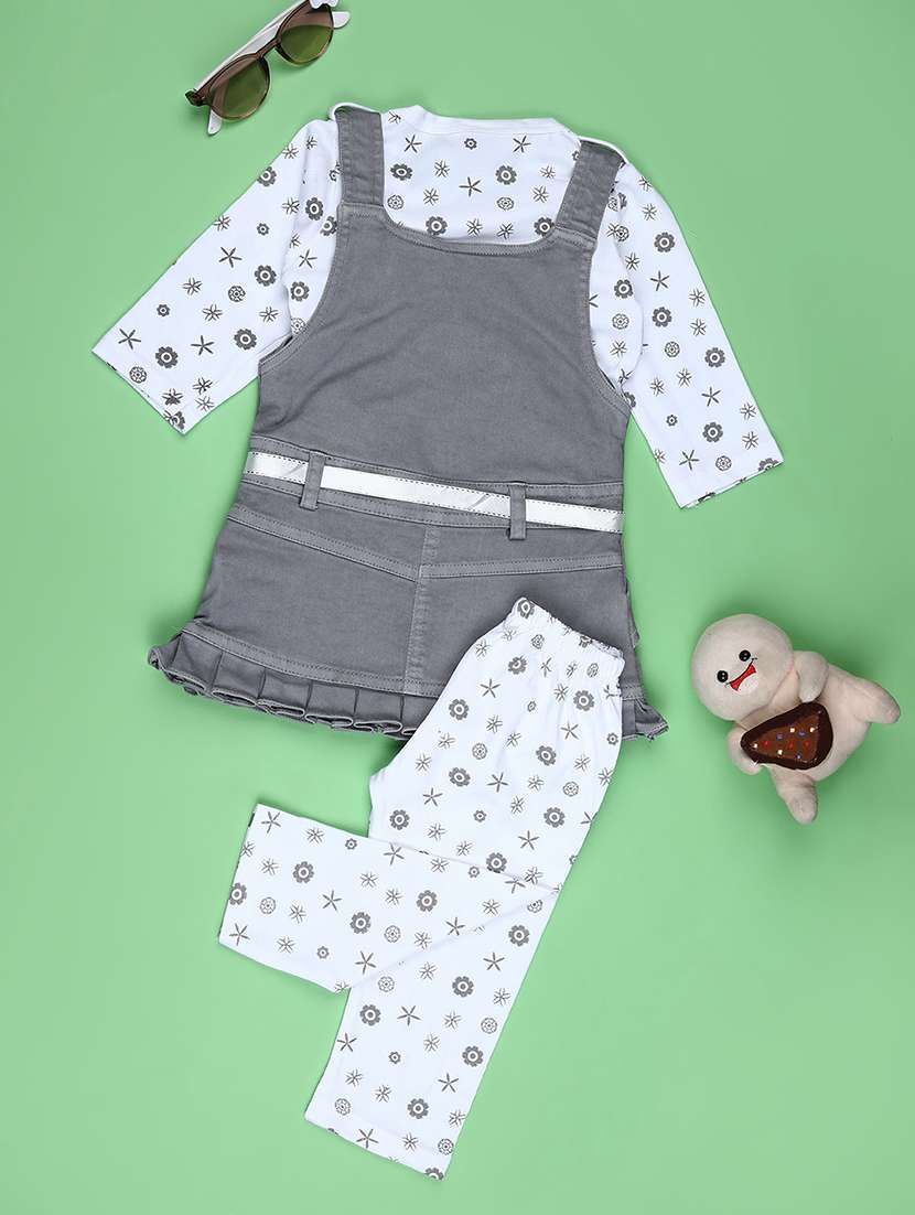 girls printed round neck full length set - 22036009 -  Standard Image - 1