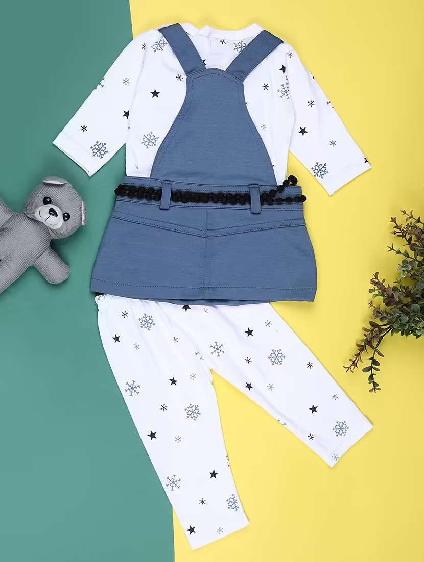 girls printed round neck full length set - 22036013 -  Standard Image - 1