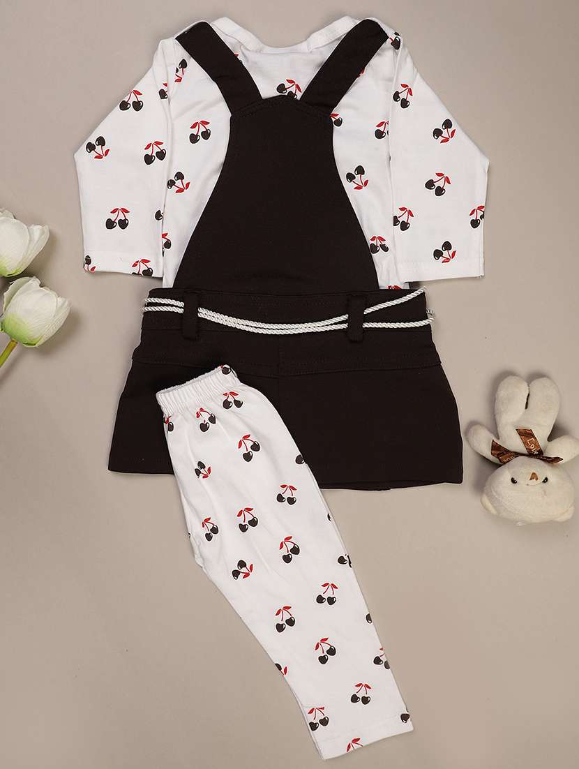 girls printed round neck full length set - 22036014 -  Standard Image - 1