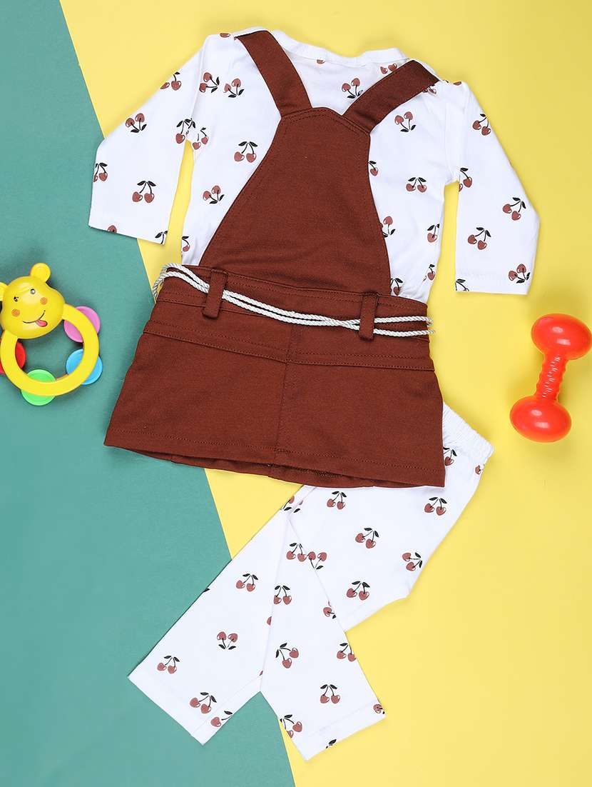 girls printed round neck full length set - 22036015 -  Standard Image - 1