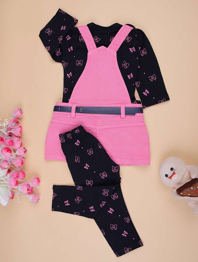 girls printed round neck full length set - 22036029 -  Standard Image - 1