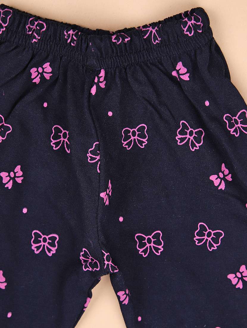 Girls Printed Round Neck Full Length Set - 22036029 -  Standard Image - 4