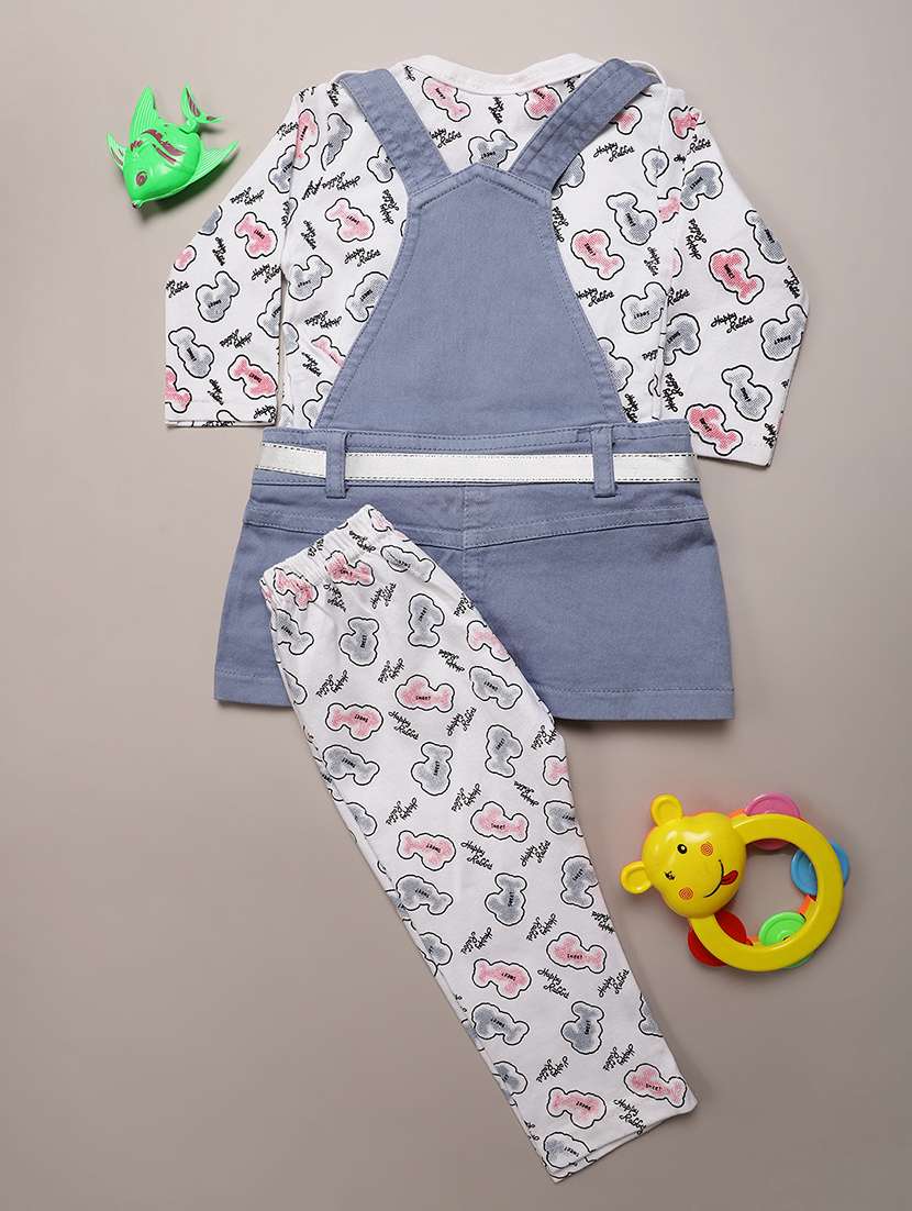 girls printed round neck full length set - 22036034 -  Standard Image - 1