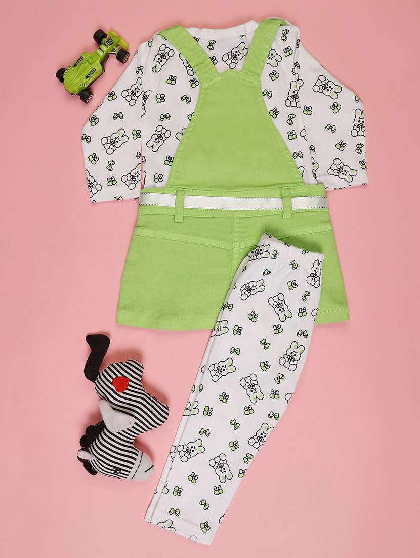 girls printed round neck full length set - 22036035 -  Standard Image - 1