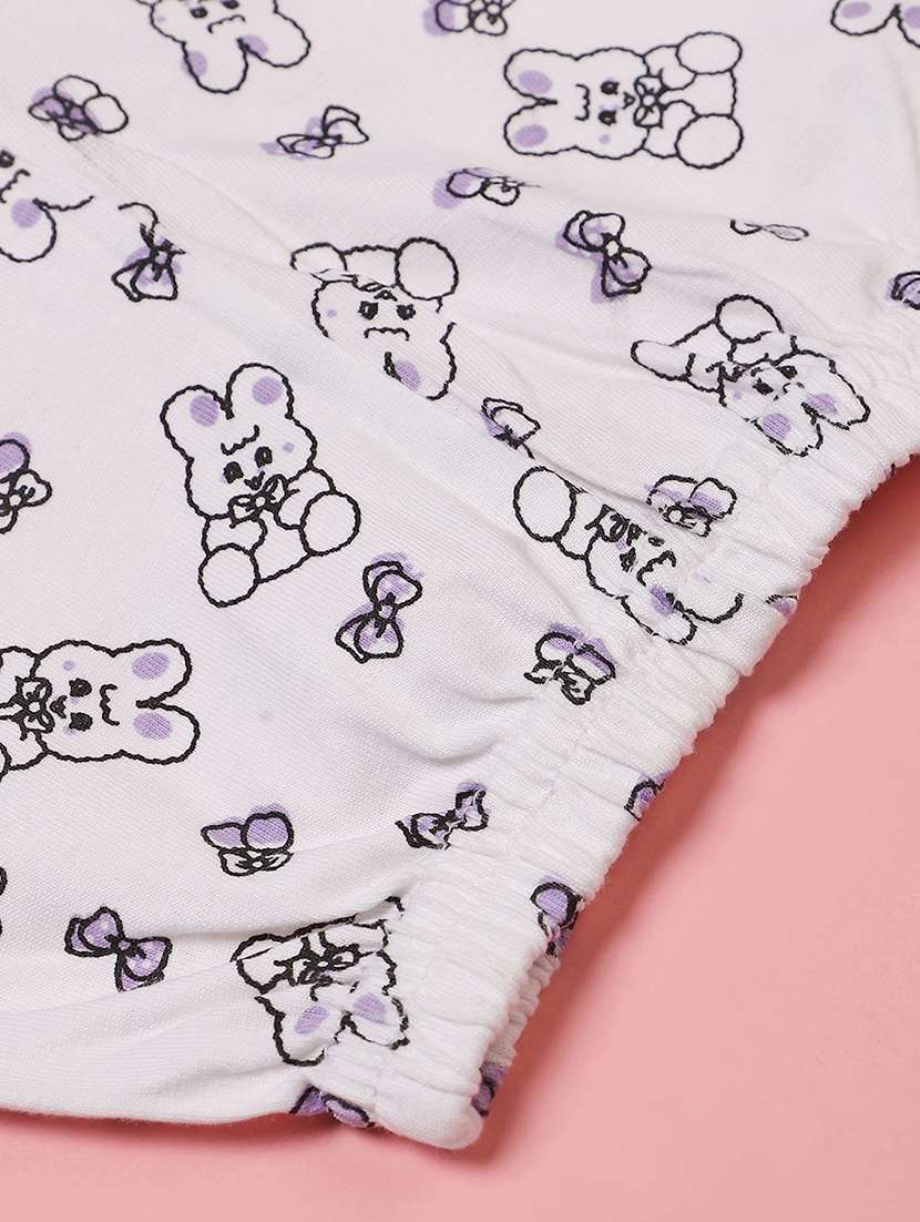 girls printed round neck full length set - 22036036 -  Standard Image - 4