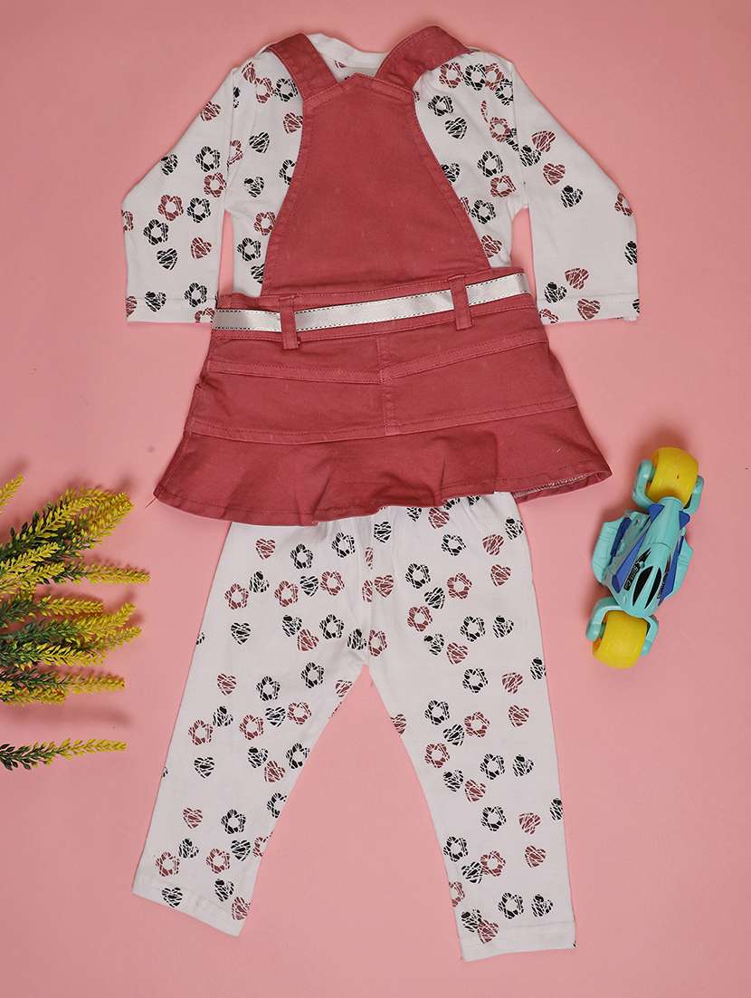 girls printed round neck full length set - 22036037 -  Standard Image - 1