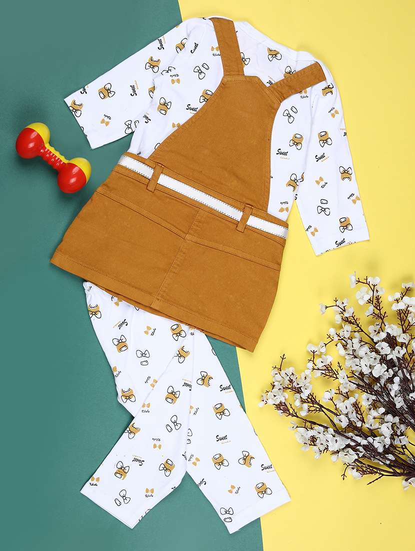 girls printed round neck full length set - 22036039 -  Standard Image - 1